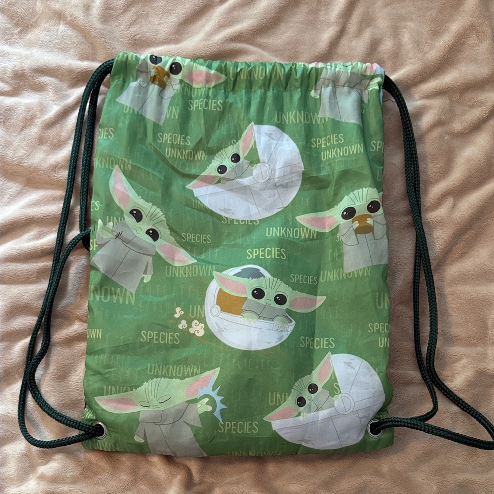 Baby Yoda Drawstring Bag